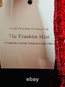 Franklin Mint Marilyn Monroe Night Before Christmas Portrait Doll NIB Red Gown