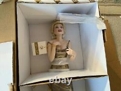 Franklin Mint Marilyn Monroe Porcelain Doll ALWAYS MARILYN Gold Dress