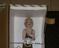 Franklin Mint Marilyn Monroe Porcelain Doll ALWAYS MARILYN Gold Dress