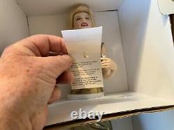 Franklin Mint Marilyn Monroe Porcelain Doll ALWAYS MARILYN Gold Dress