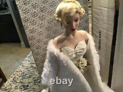 Franklin Mint Marilyn Monroe Porcelain Doll All About Eve With Box NICE