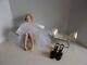 Franklin Mint Marilyn Monroe Porcelain Doll / Bench /shoes
