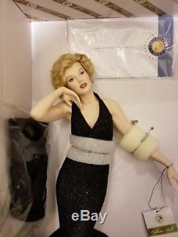 Franklin Mint Marilyn Monroe Porcelain Doll ETERNALLY MARILYN NEW with COA