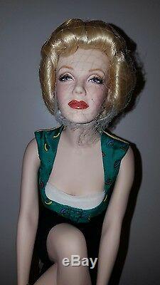 Franklin Mint Marilyn Monroe Porcelain Doll NIB Unforgettable Marilyn RARE
