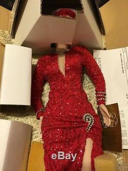 Franklin Mint Marilyn Monroe Porcelain Doll Red Dress