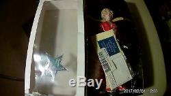 Franklin Mint Marilyn Monroe Porcelain Doll Red Dress- Rare- NIB