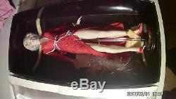 Franklin Mint Marilyn Monroe Porcelain Doll Red Dress- Rare- NIB