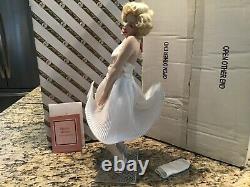 Franklin Mint Marilyn Monroe Porcelain Doll The Seven Year Itch NICE