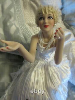 Franklin Mint Marilyn Monroe Porcelain Reflections of Moonlight in Box