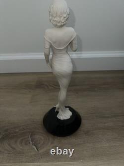 Franklin Mint Marilyn Monroe Reflections Porcelain Statue White Marble Base