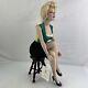 Franklin Mint Marilyn Monroe doll Unforgettable Porcelain sitting On stool 2003