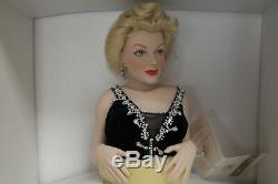 Franklin Mint Marilyn Porcelain Doll Irresistible, Marilyn With Fireplace RARE