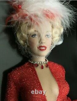 Franklin Mint Marylin Monroe'Gentlemen Prefer Blondes' Red Dress Doll
