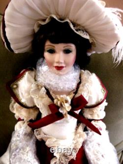 Franklin Mint Maryse Nicole CHRISTMAS ROSE DOLL NIB 21 Full JTD Porcelain