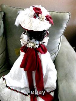 Franklin Mint Maryse Nicole CHRISTMAS ROSE DOLL NIB 21 Full JTD Porcelain