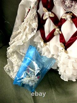 Franklin Mint Maryse Nicole CHRISTMAS ROSE DOLL NIB 21 Full JTD Porcelain