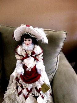 Franklin Mint Maryse Nicole CHRISTMAS ROSE DOLL NIB 21 Full JTD Porcelain