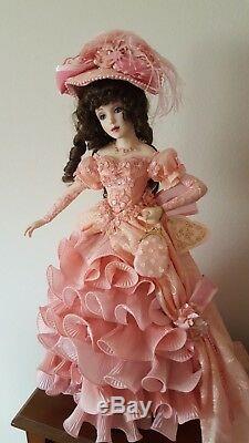 Franklin Mint Maryse Nicole Peony Porcelain Doll