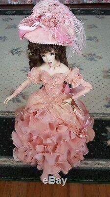 Franklin Mint Maryse Nicole Peony Porcelain Doll