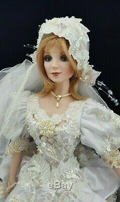 Franklin Mint Maryse Nicole Rachel Porcelain Bride Doll