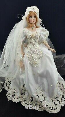 Franklin Mint Maryse Nicole Rachel Porcelain Bride Doll