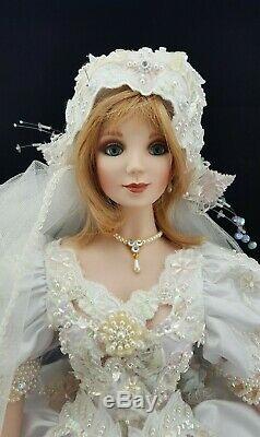 Franklin Mint Maryse Nicole Rachel Porcelain Bride Doll