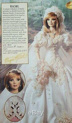 Franklin Mint Maryse Nicole Rachel Porcelain Bride Doll