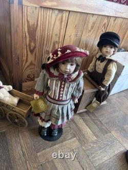 Franklin Mint Megan And Danny Porcelain Doll (1994) Coca Cola Heirloom Series