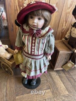 Franklin Mint Megan And Danny Porcelain Doll (1994) Coca Cola Heirloom Series