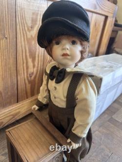 Franklin Mint Megan And Danny Porcelain Doll (1994) Coca Cola Heirloom Series
