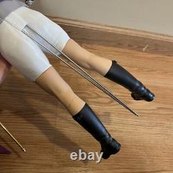 Franklin Mint Merlin Magician Wizard Camelot Series Porcelain Doll Hat Staff