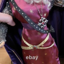 Franklin Mint Merlin Magician Wizard Camelot Series Porcelain Doll Hat Staff