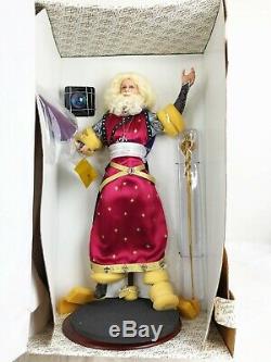 Franklin Mint Merlin Magician Wizard Camelot Series Porcelain Doll with Stand BOX