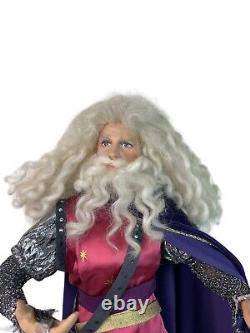 Franklin Mint Merlin Wizard Camelot Series Porcelain Doll Read