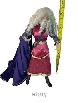 Franklin Mint Merlin Wizard Camelot Series Porcelain Doll Read