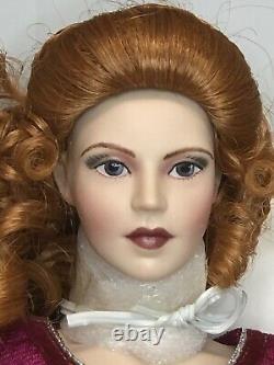 Franklin Mint Morgan Le Fay 17 Porcelain Camelot Doll With COA & Shipper