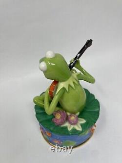 Franklin Mint Muppets Kermit It's Not Easy Bein' Green Music Box 1999 (Read)