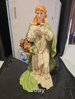 Franklin Mint Musical Irish Lady 12 Porcelain Figurine The Rose Of Tralee IOB