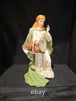 Franklin Mint Musical Irish Lady 12 Porcelain Figurine The Rose Of Tralee IOB