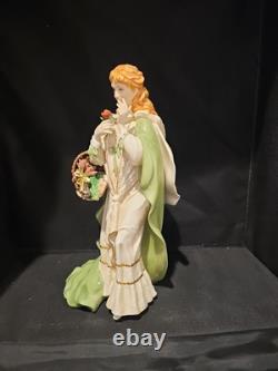 Franklin Mint Musical Irish Lady 12 Porcelain Figurine The Rose Of Tralee IOB