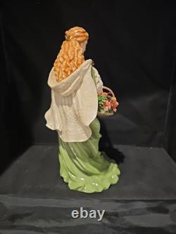 Franklin Mint Musical Irish Lady 12 Porcelain Figurine The Rose Of Tralee IOB