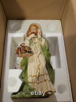 Franklin Mint Musical Irish Lady 12 Porcelain Figurine The Rose Of Tralee IOB