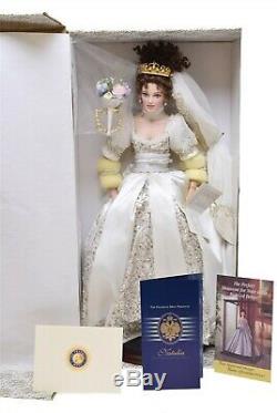 Franklin Mint Natalia Faberge Spring Bride Porcelain Doll NIB