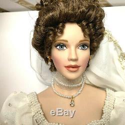 Franklin Mint Natalia Spring Bride Porcelain Collectors Faberge Doll NRFB