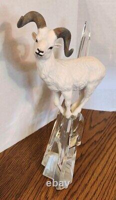 Franklin Mint National Wildlife Collection 1989 BIGHORN SHEEP Ram Crystal