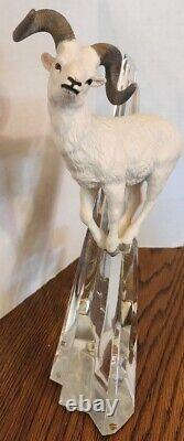 Franklin Mint National Wildlife Collection 1989 BIGHORN SHEEP Ram Crystal