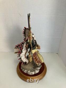 Franklin Mint Native American Porcelain Statue Cheyenne Chief Robert F Murphy