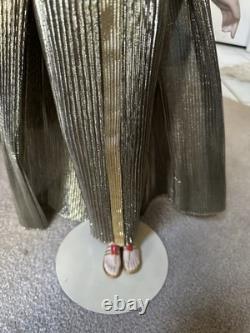 Franklin Mint Nefertiti Egyptian Queen Porcelain Figure Statue Doll with Ankh RARE