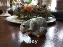 Franklin Mint Out of Print Herend Cat Figurine 5cm x width 10cm Very Rare Item