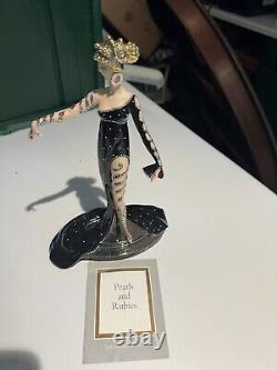 Franklin Mint PEARLS RUBIES House of Erte HAND PAINTED Porcelain FIGURINE A3984